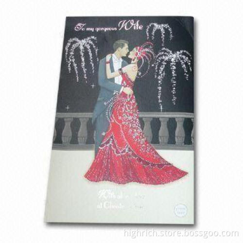 Optical Fiber Greeting Card, Customized Sound, Logos, and Designs are Accepted